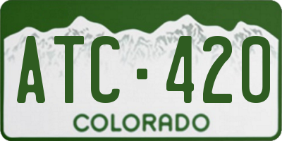 CO license plate ATC420