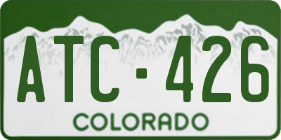 CO license plate ATC426