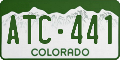 CO license plate ATC441