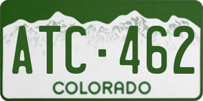 CO license plate ATC462