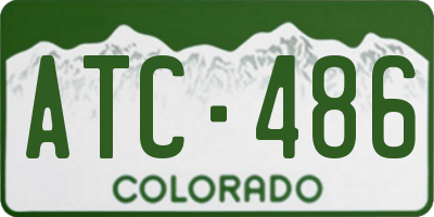 CO license plate ATC486