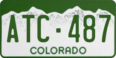 CO license plate ATC487