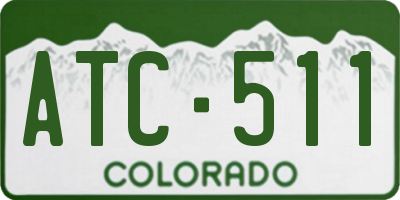 CO license plate ATC511
