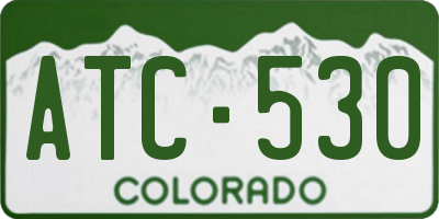CO license plate ATC530