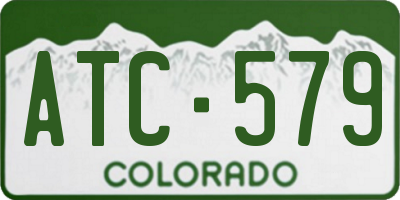 CO license plate ATC579