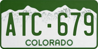 CO license plate ATC679