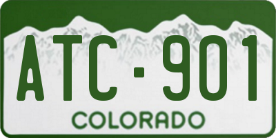 CO license plate ATC901