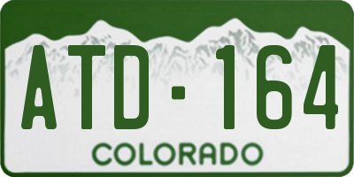 CO license plate ATD164