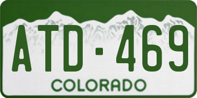 CO license plate ATD469