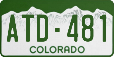 CO license plate ATD481