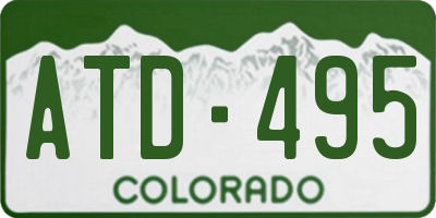 CO license plate ATD495
