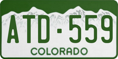 CO license plate ATD559