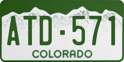 CO license plate ATD571