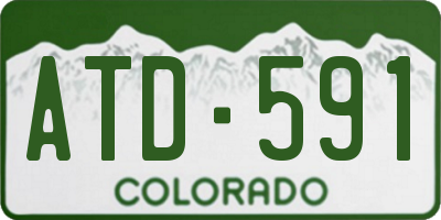 CO license plate ATD591