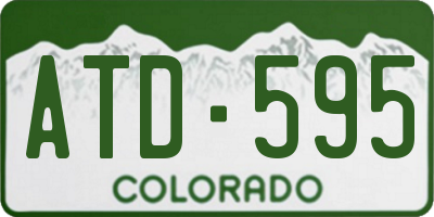 CO license plate ATD595
