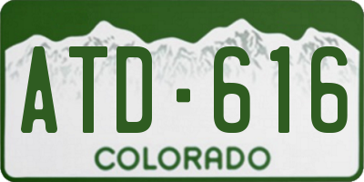 CO license plate ATD616