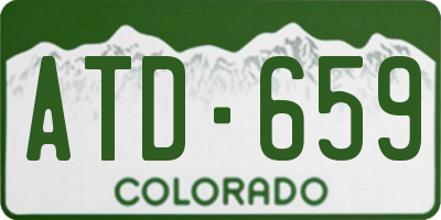 CO license plate ATD659