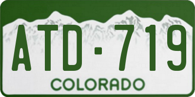 CO license plate ATD719