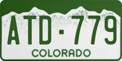 CO license plate ATD779