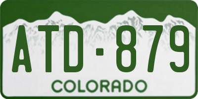 CO license plate ATD879