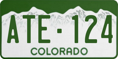 CO license plate ATE124