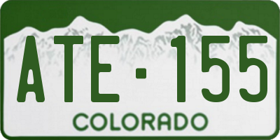 CO license plate ATE155