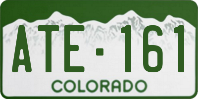 CO license plate ATE161
