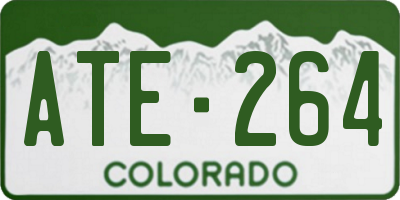 CO license plate ATE264