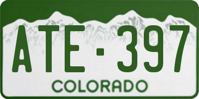 CO license plate ATE397