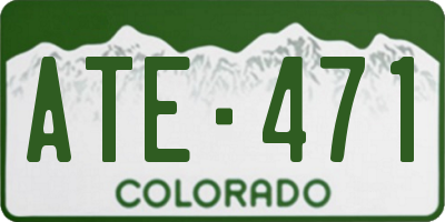 CO license plate ATE471