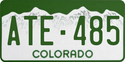 CO license plate ATE485