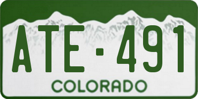 CO license plate ATE491