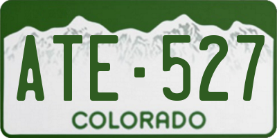 CO license plate ATE527