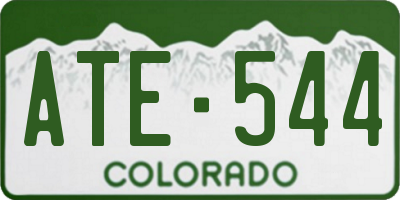 CO license plate ATE544