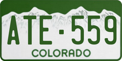 CO license plate ATE559