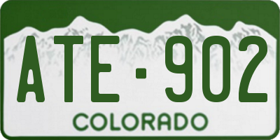 CO license plate ATE902