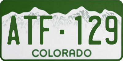 CO license plate ATF129