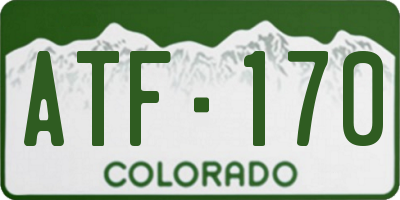 CO license plate ATF170