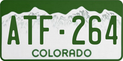 CO license plate ATF264