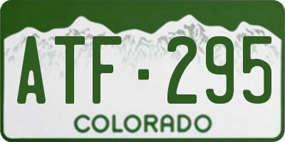 CO license plate ATF295