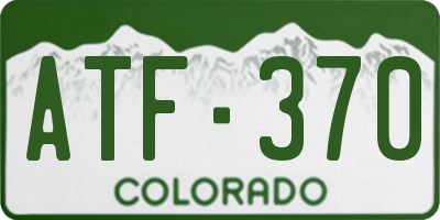 CO license plate ATF370