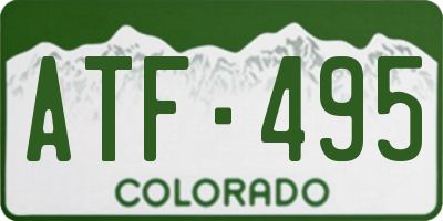 CO license plate ATF495