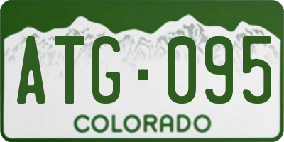 CO license plate ATG095