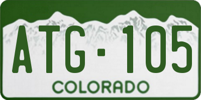 CO license plate ATG105