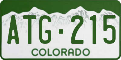 CO license plate ATG215