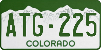 CO license plate ATG225