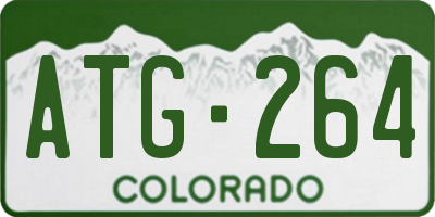 CO license plate ATG264