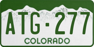 CO license plate ATG277
