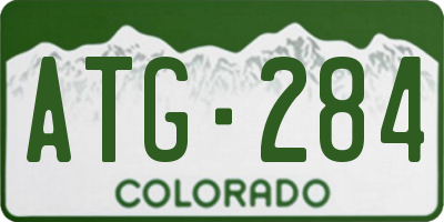 CO license plate ATG284
