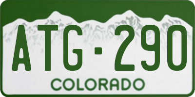 CO license plate ATG290